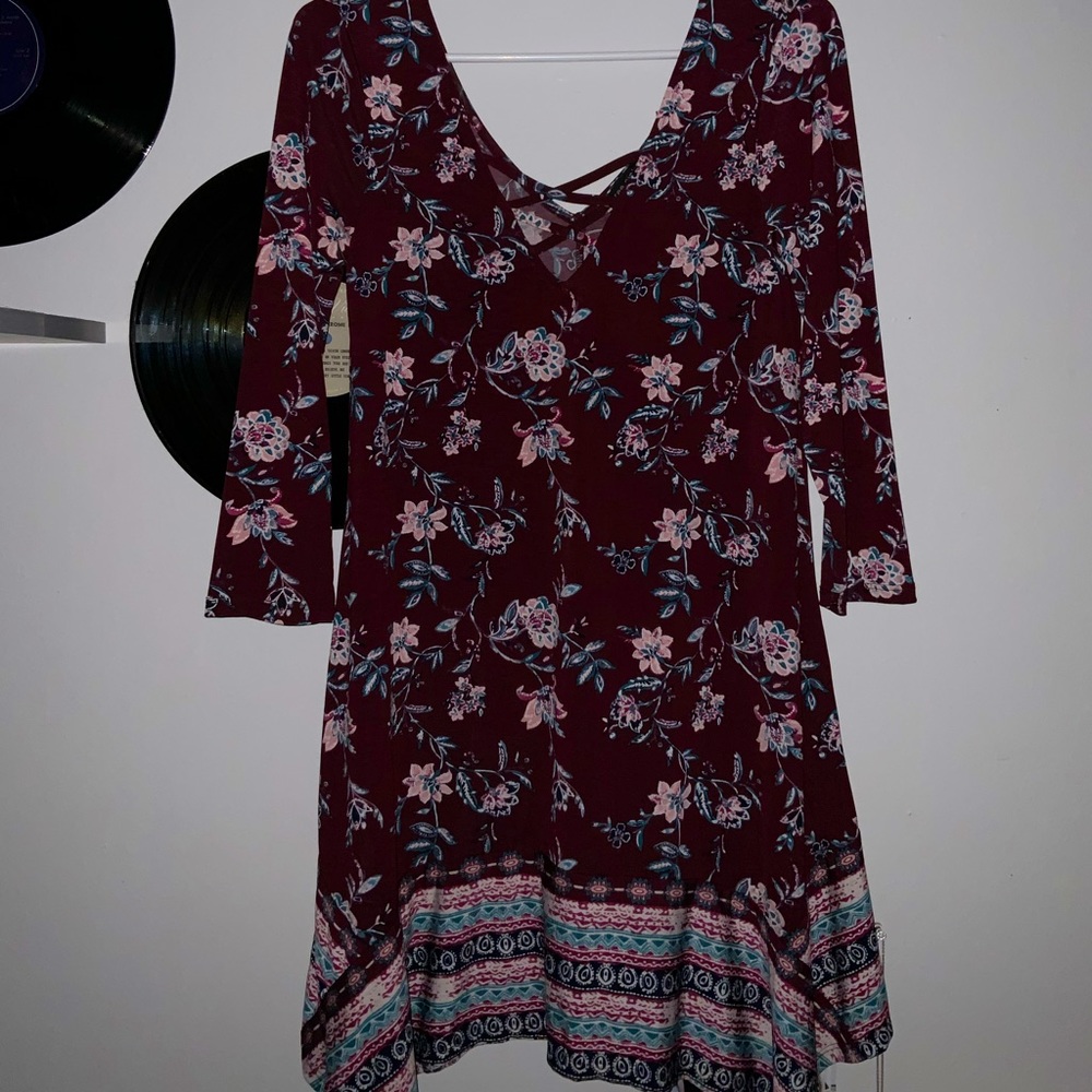 Plum/dark maroon colored dress
